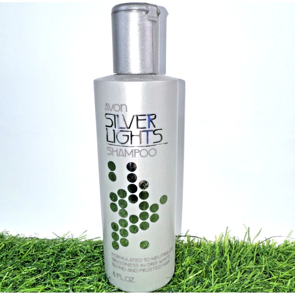 Vintage 1986 Avon Silver Lights Conditioner 8 fl oz, Neutralizes Brassiness